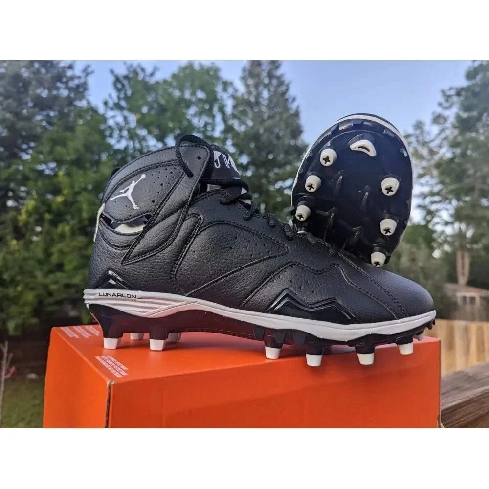 Jordan‎ Football Cleats Mens 9.5 Black Air Jordan 7 Retro TD Lunarlon 719543-010